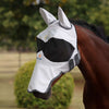 FlyGuard by Shires Vliegenmasker Pro Sun Shade met Oren en Neus Wit