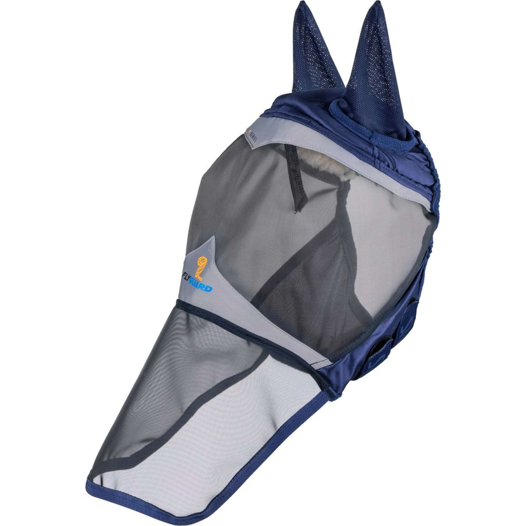 FlyGuard by Shires Vliegenmasker Pro Fine Mesh met Oren en Neusflap Navy