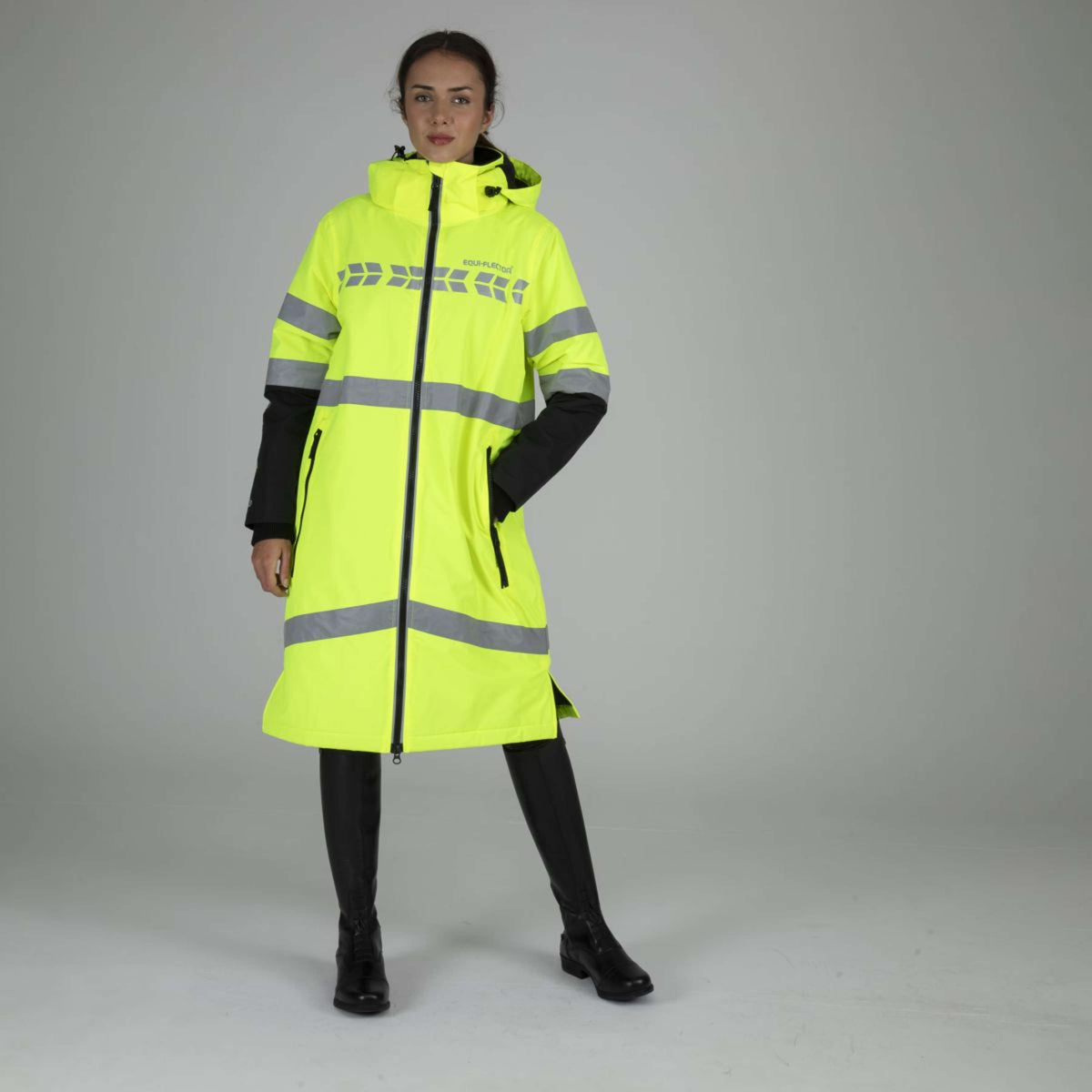 Equi-Flector by Shires Reflecterende Jas Lang Geel