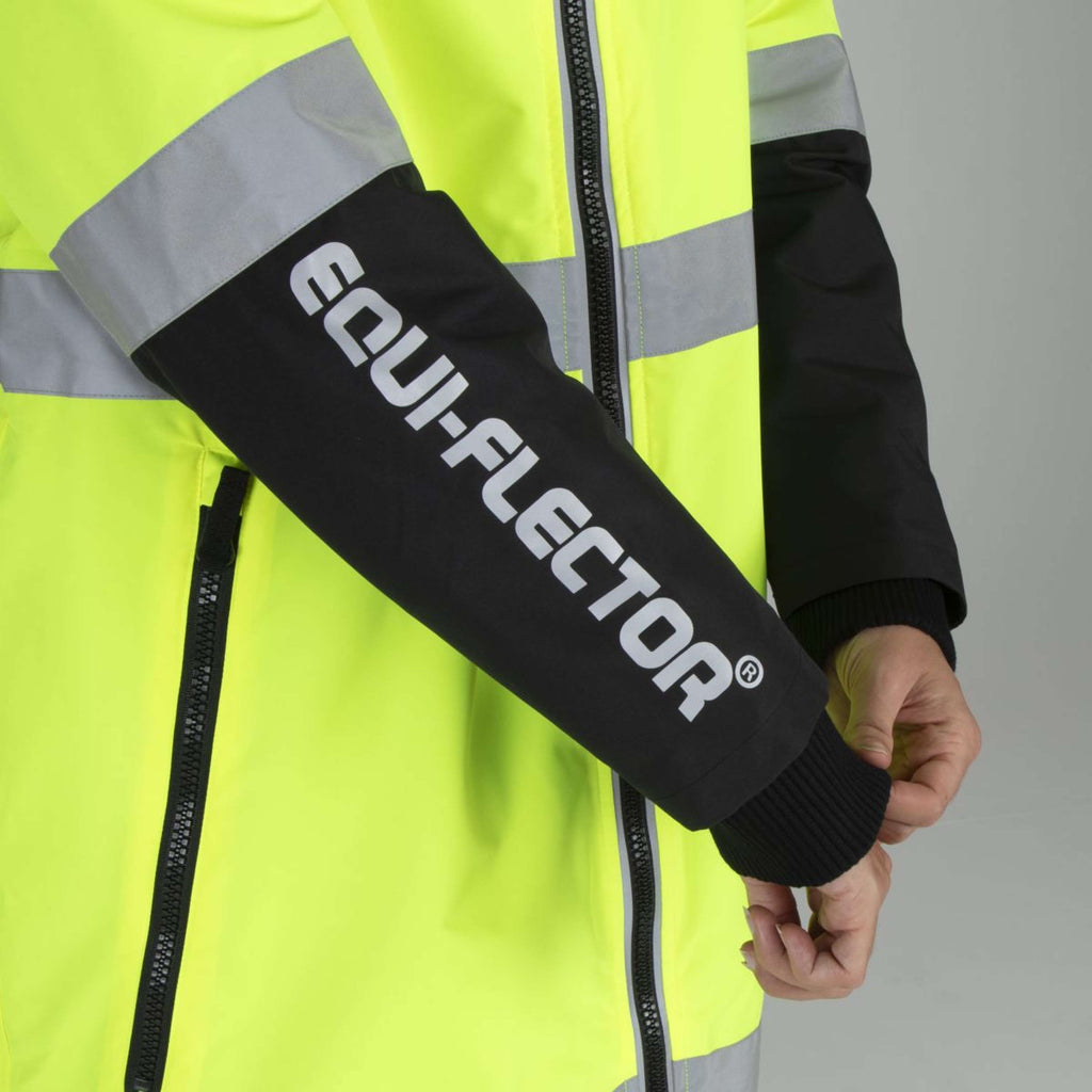 Equi-Flector by Shires Reflecterende Jas Lang Geel