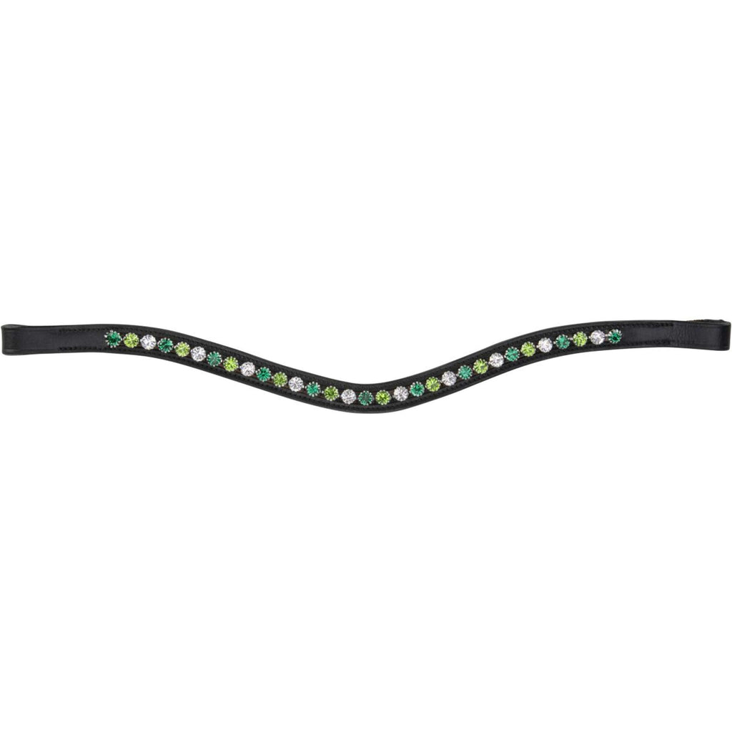 Velociti by Shires Frontriem GARA Green Diamante Zwart