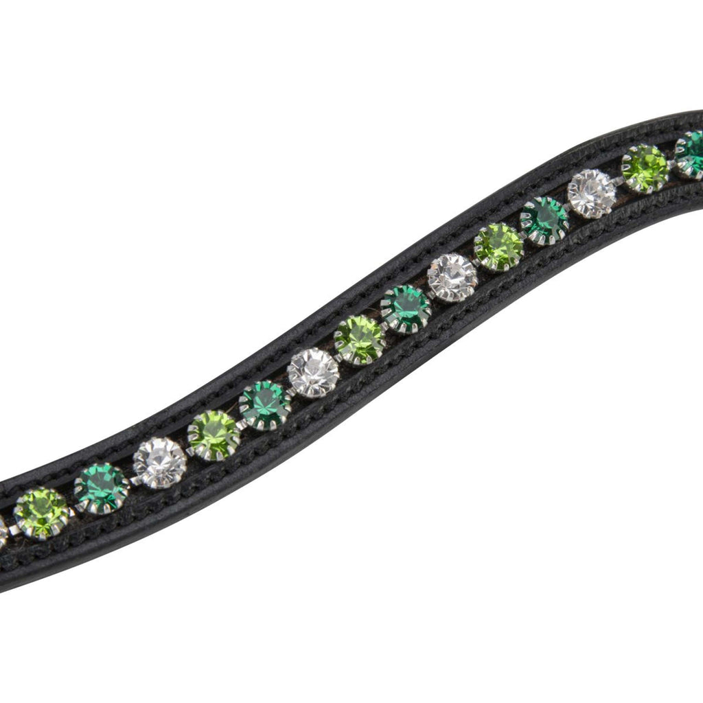 Velociti by Shires Frontriem GARA Green Diamante Zwart