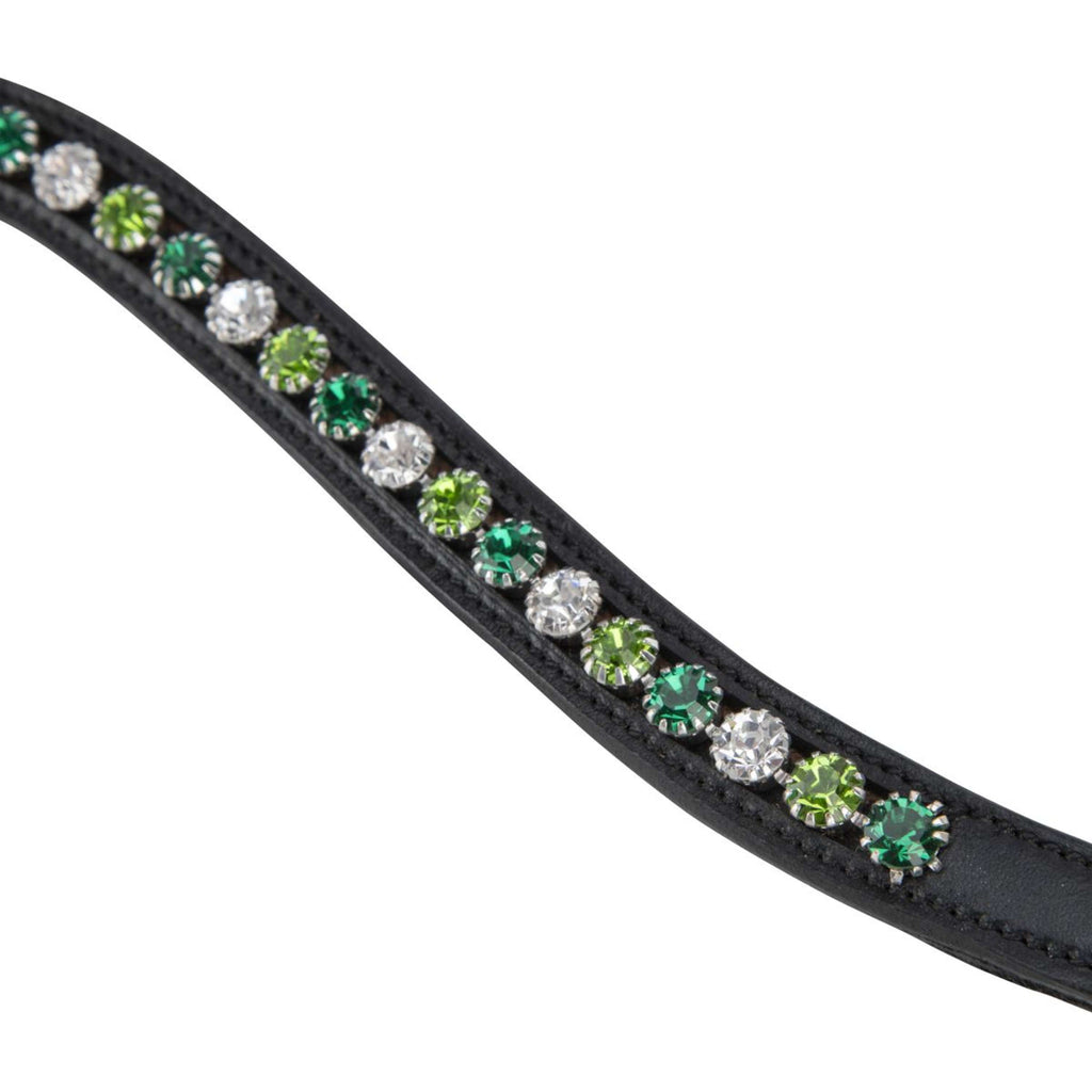 Velociti by Shires Frontriem GARA Green Diamante Zwart
