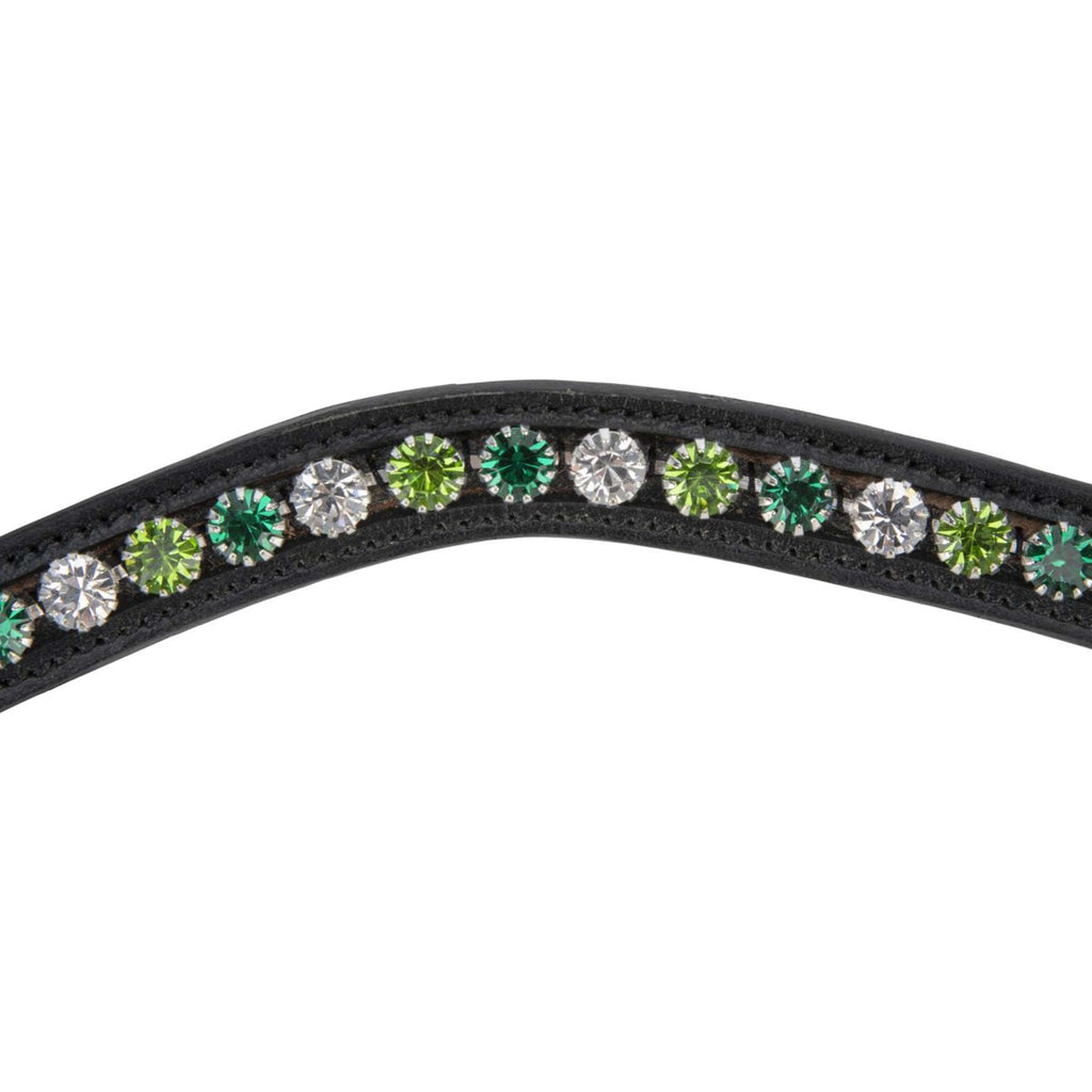 Velociti by Shires Frontriem GARA Green Diamante Zwart