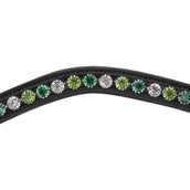 Velociti by Shires Frontriem GARA Green Diamante Zwart