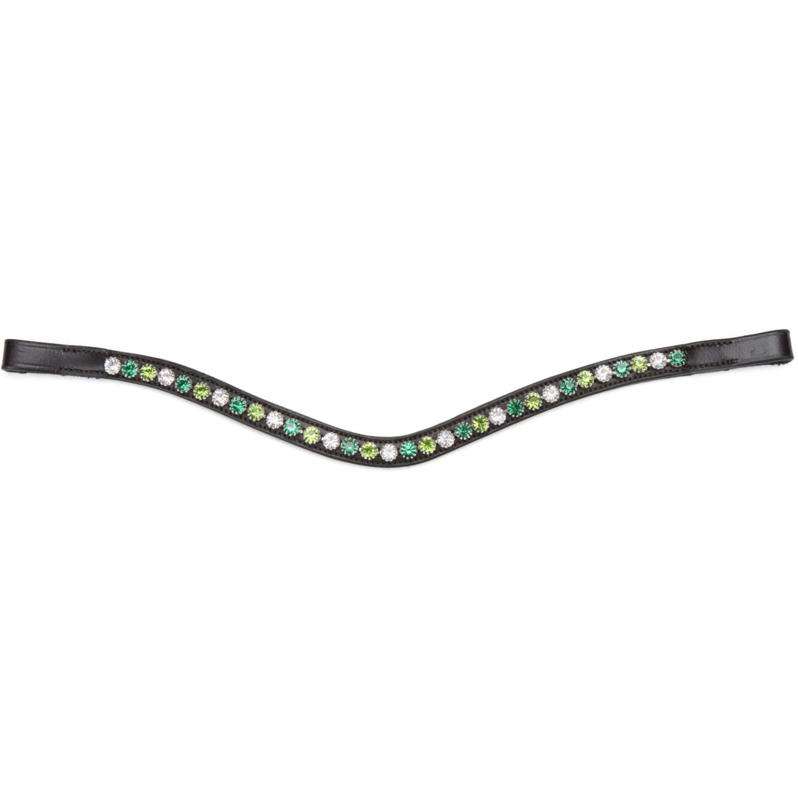 Velociti by Shires Frontriem GARA Green Diamante Havana