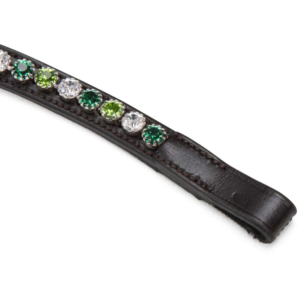 Velociti by Shires Frontriem GARA Green Diamante Havana