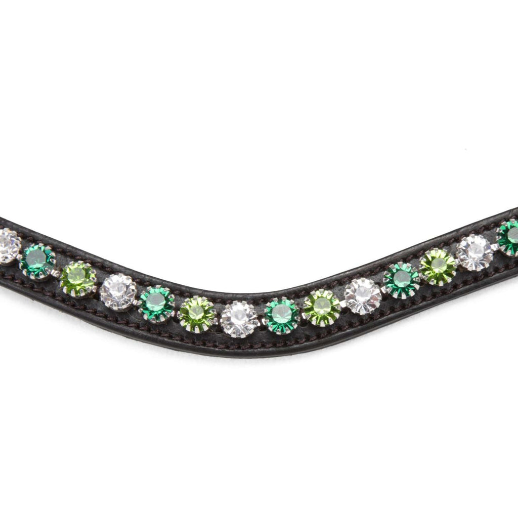 Velociti by Shires Frontriem GARA Green Diamante Havana