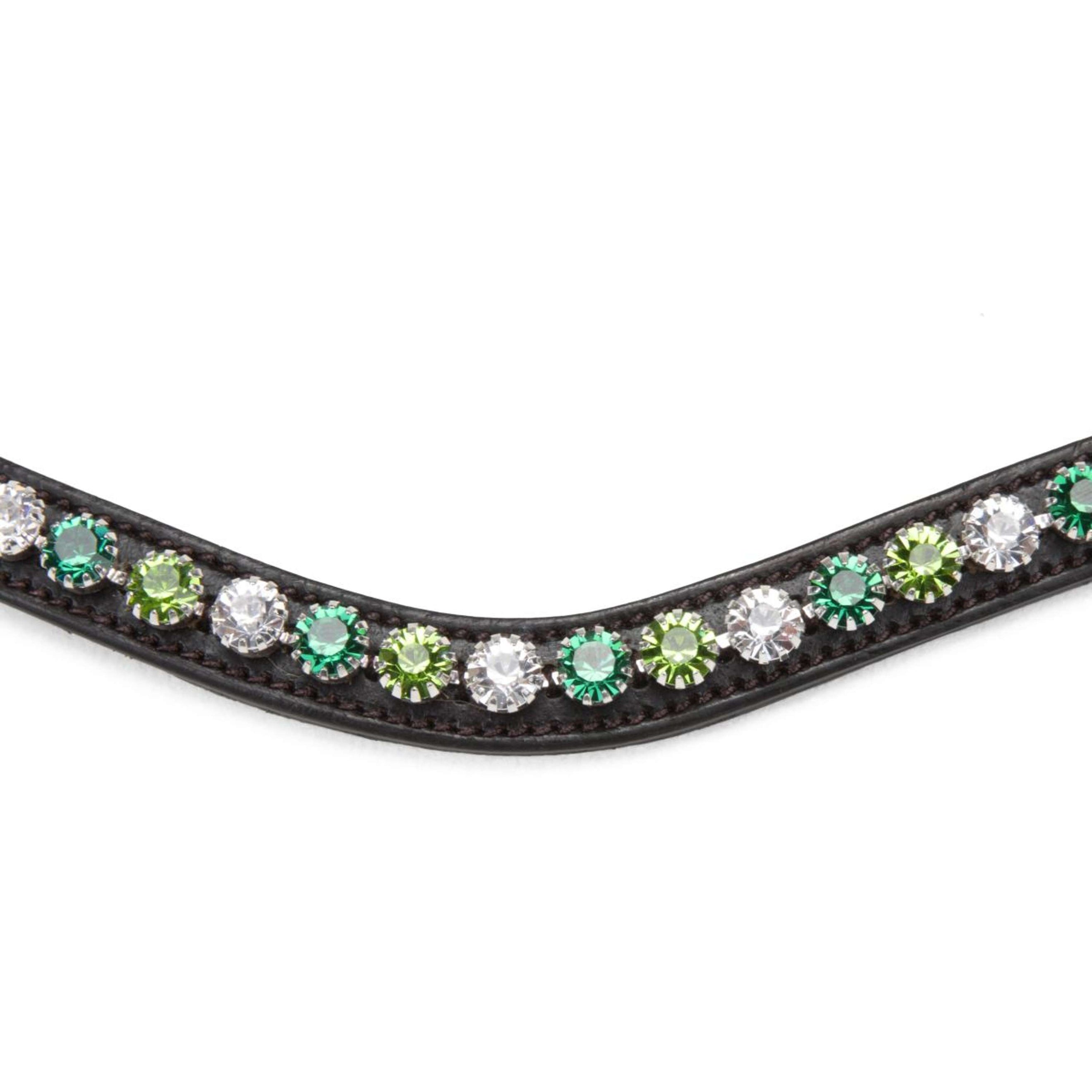 Velociti by Shires Frontriem GARA Green Diamante Havana