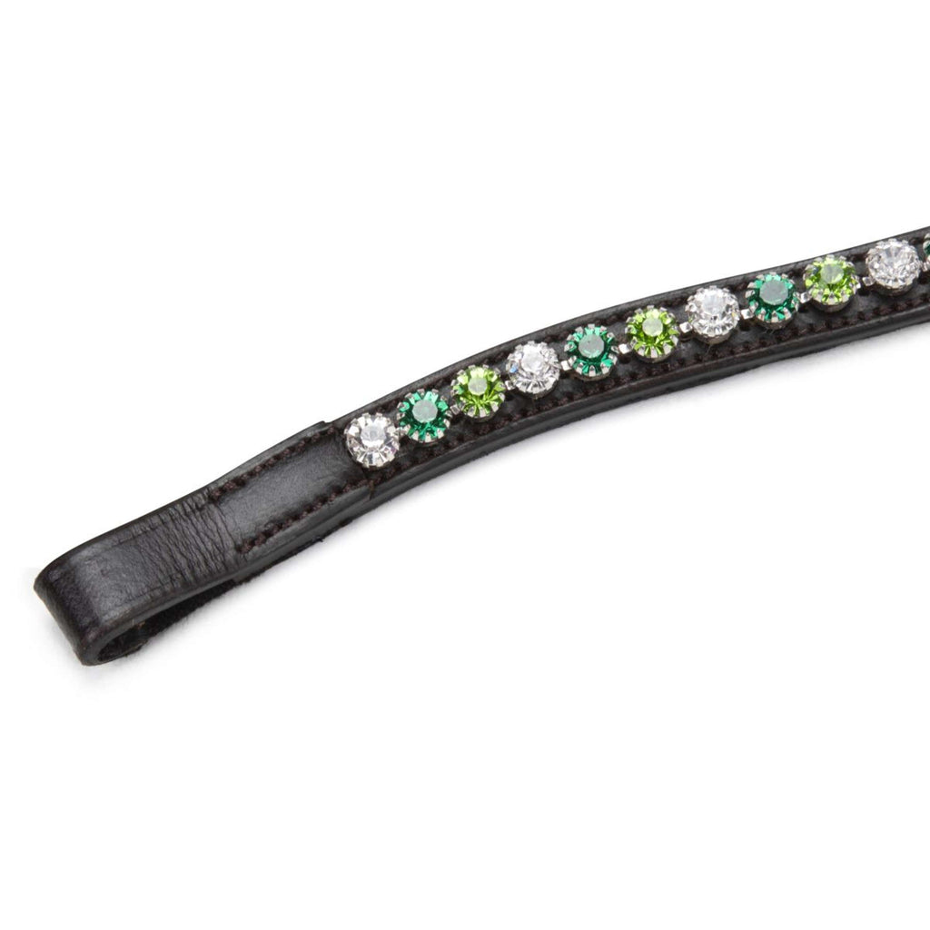 Velociti by Shires Frontriem GARA Green Diamante Havana