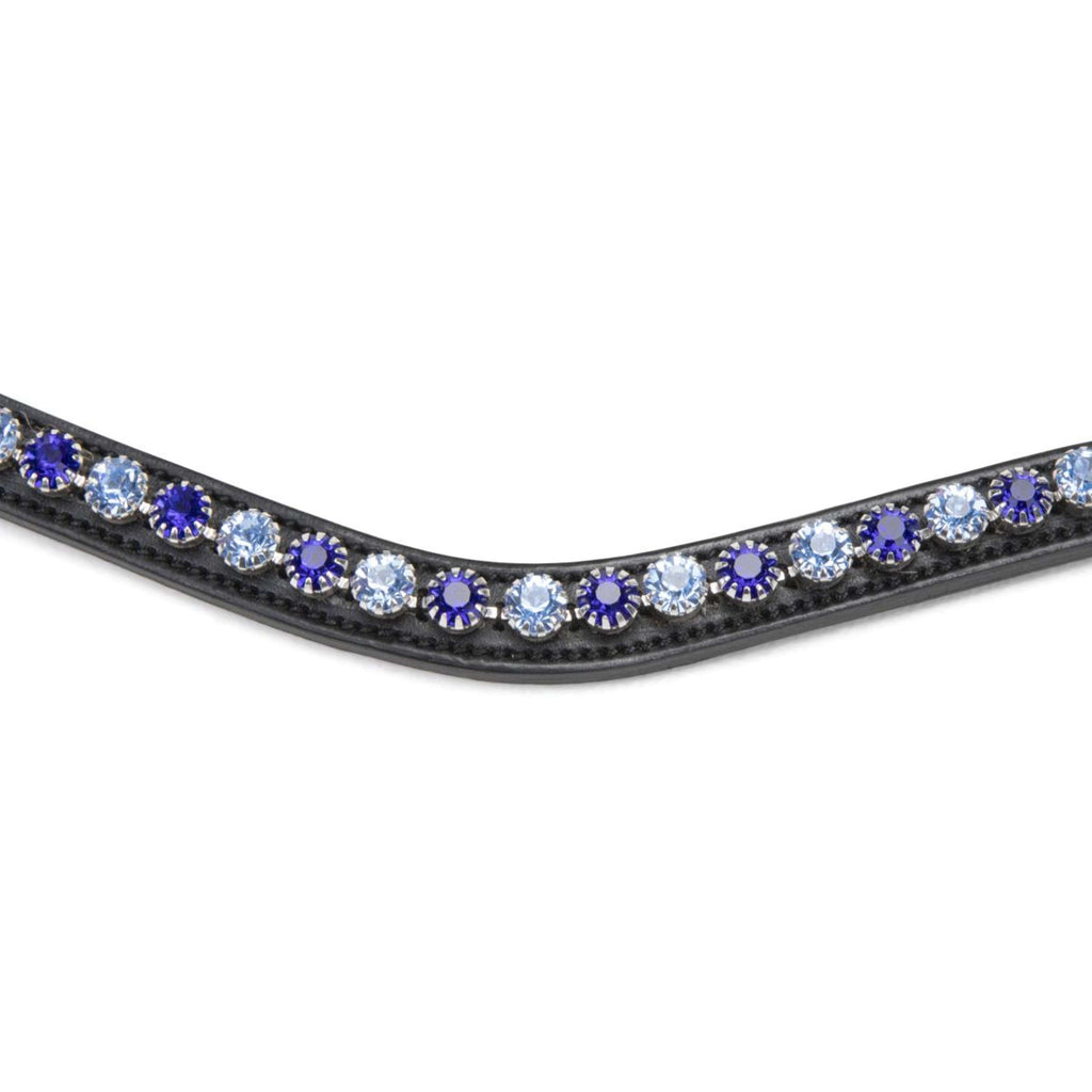 Velociti by Shires Frontriem GARA Blue Diamante Zwart