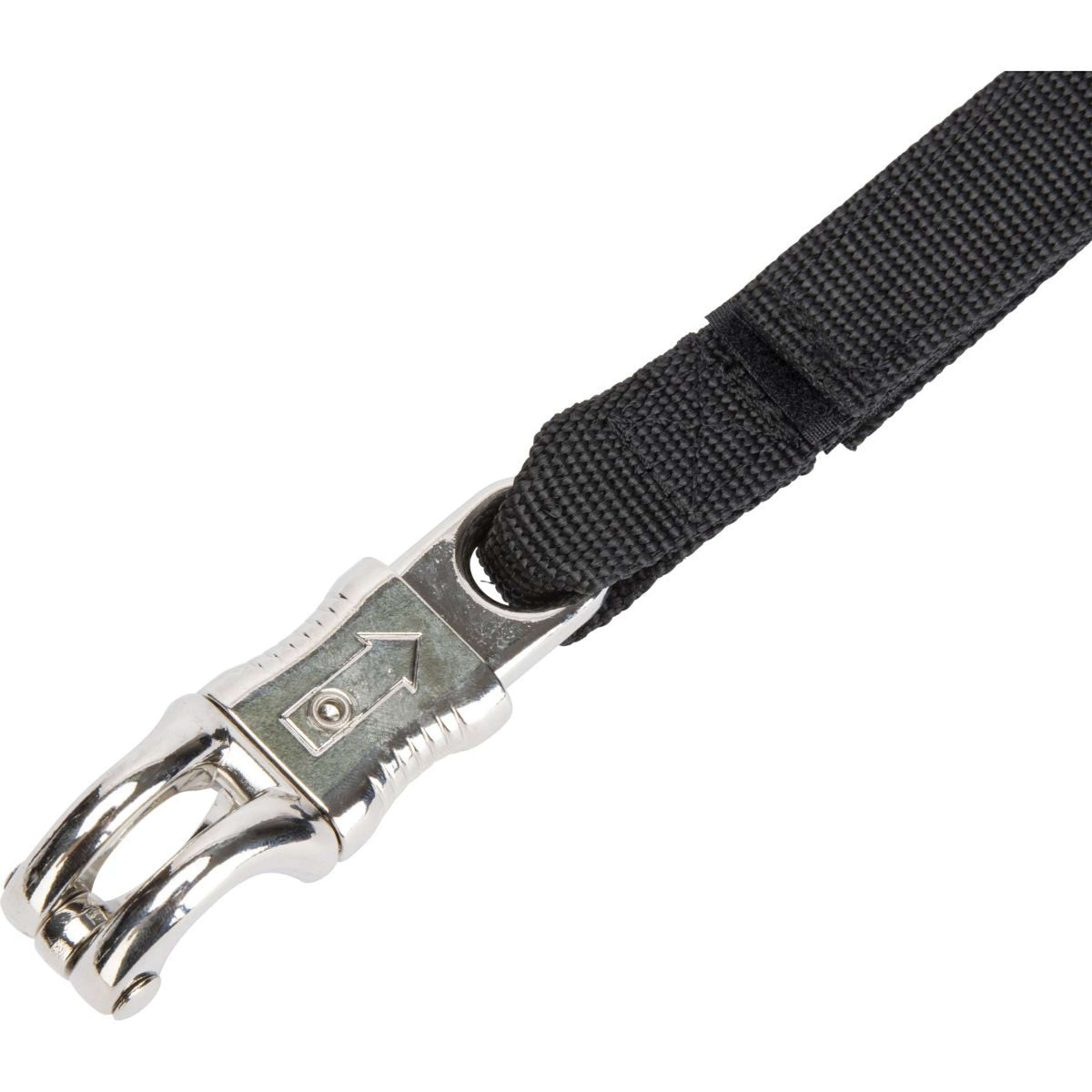 Shires Vastzetlijn Bungee Beakaway Zwart