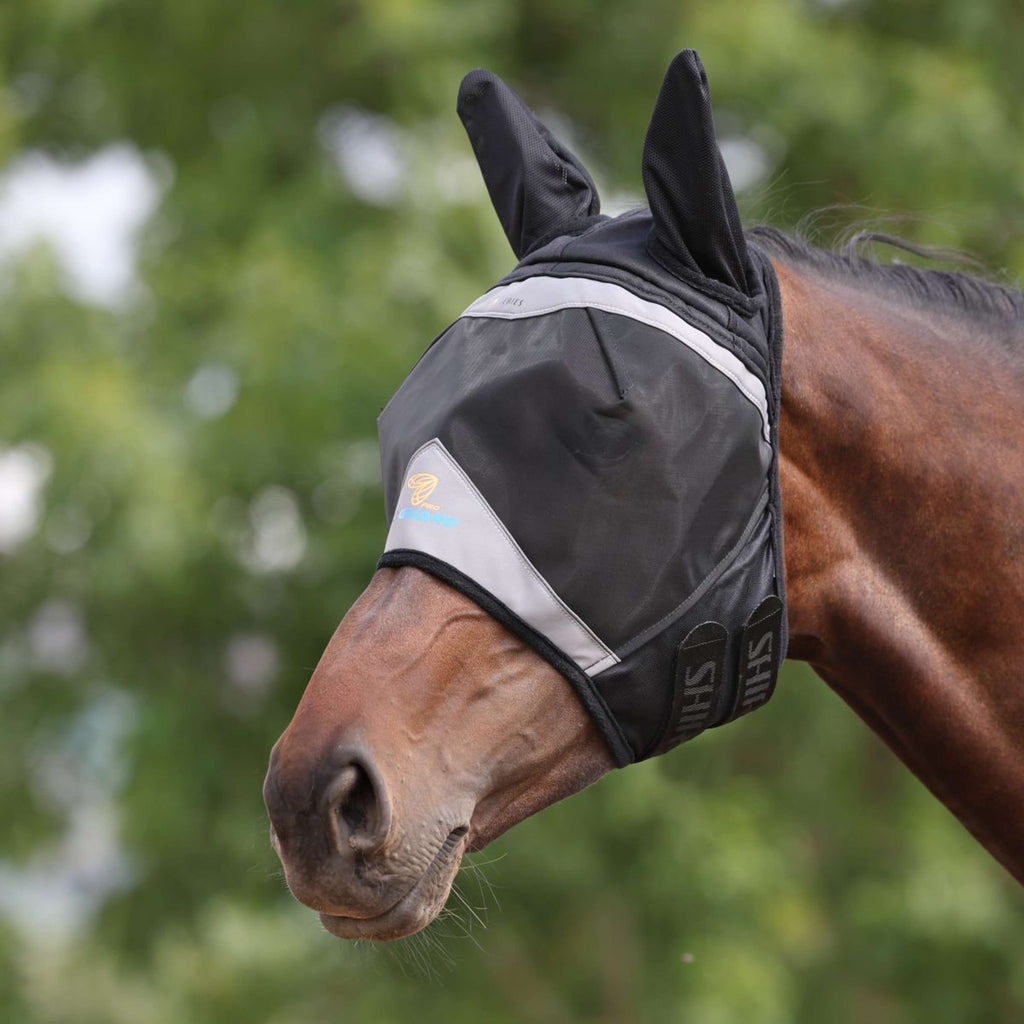 FlyGuard by Shires Vliegenmasker Pro Fine Mesh met Oren Jet