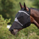 FlyGuard by Shires Vliegenmasker Pro Fine Mesh met Ooruitsparing en Neusflap Jet
