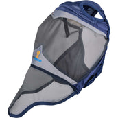 FlyGuard Vliegenmasker Pro Fine Mesh met Ooruitsparing en Neusflap Navy