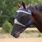 FlyGuard by Shires Vliegenmasker Pro Fine Mesh met Ooruitsparing en Neusflap Navy