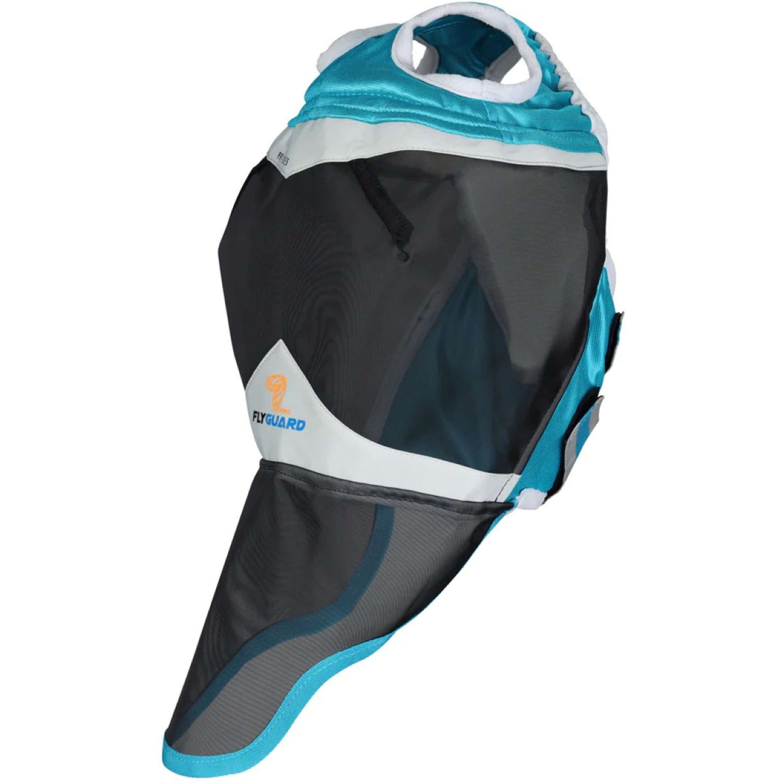 Shires Vliegenmasker met Neusflap en zonder Oren Teal