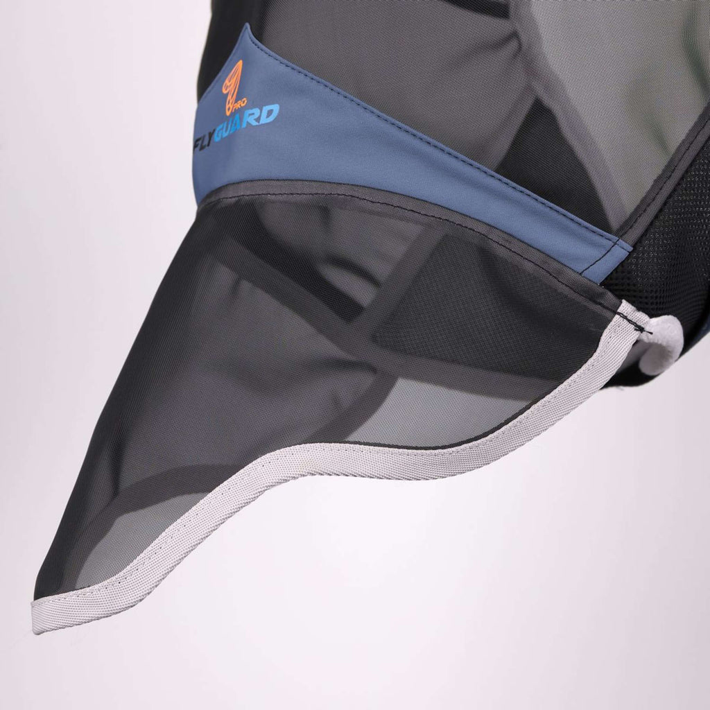FlyGuard by Shires Vliegenmasker Pro Air Motion met Oren en Neus Deep Airforce Blue