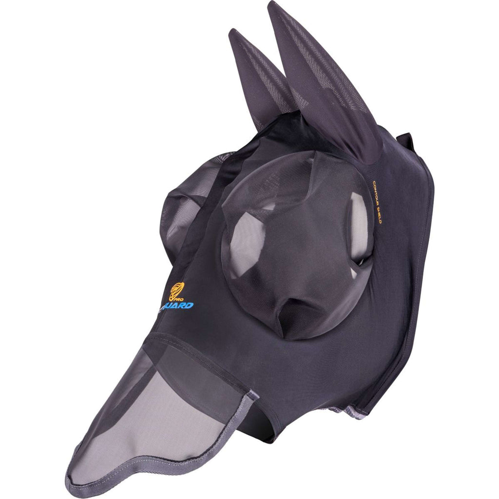 Shires Vliegenmasker Stretch met Neus Jet Zwart