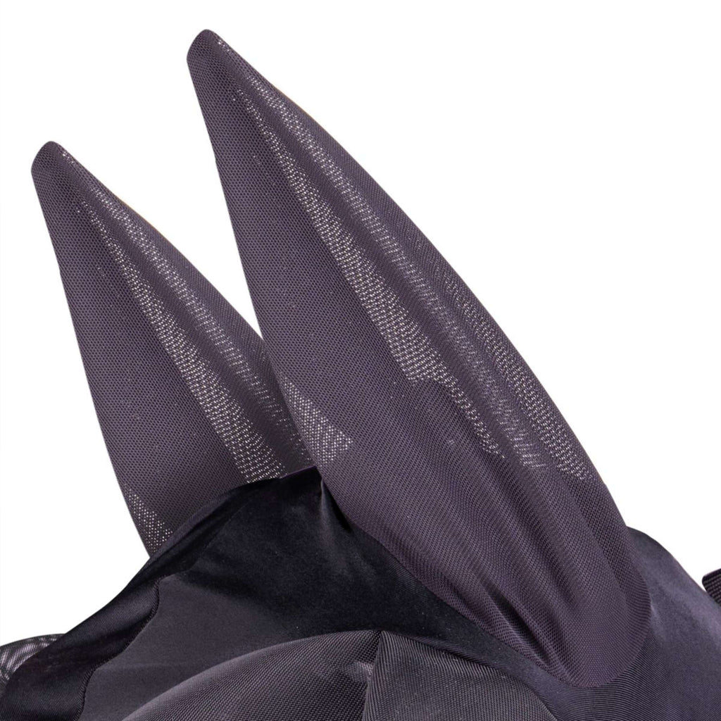 Shires Vliegenmasker Stretch met Neus Jet Zwart