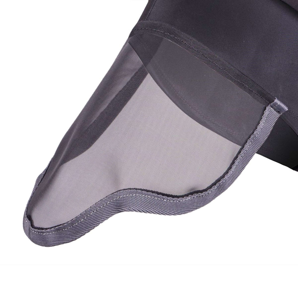 Shires Vliegenmasker Stretch met Neus Jet Zwart