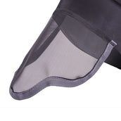 Shires Vliegenmasker Stretch met Neus Jet Zwart