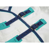 Highlander Plus Eczeemdeken Sweet-Itch Combo Wit/Airforce