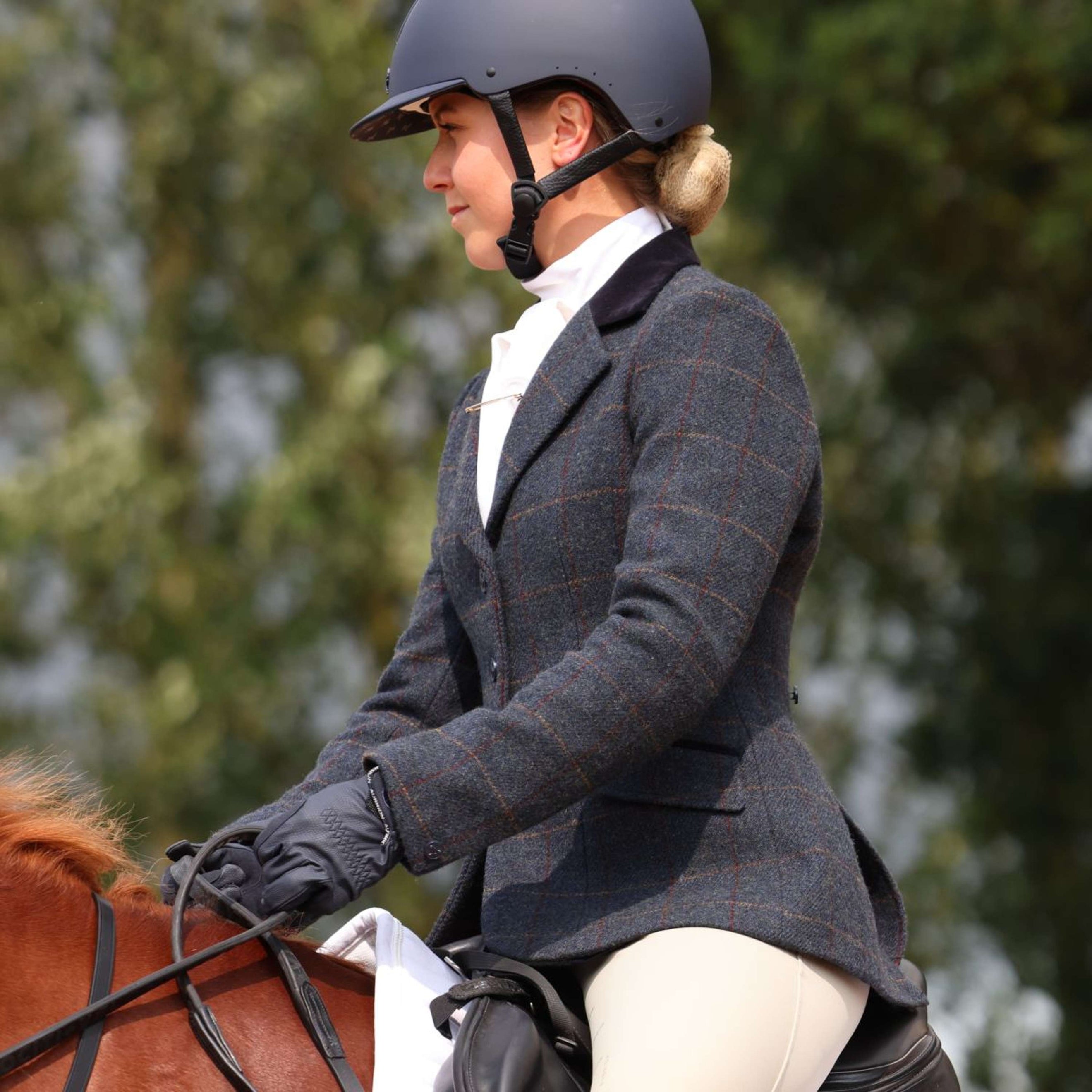 Aubrion by Shires Wedstrijdjasje Saratoga Juniper Navy Check