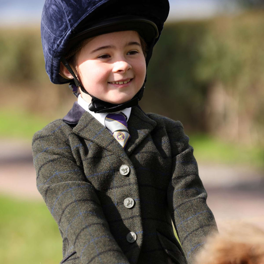 Aubrion by Shires Wedstrijdjasje Saratoga Kinderen Donker Groen Check
