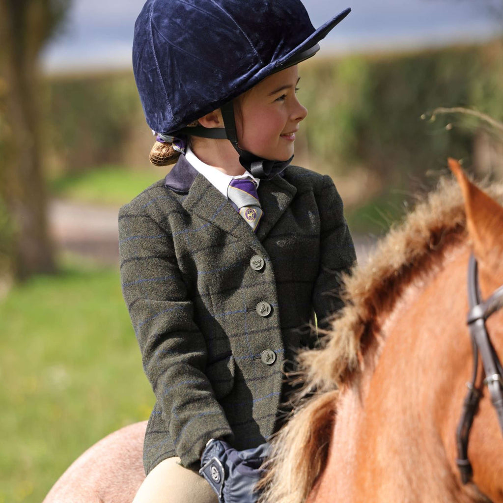Aubrion by Shires Wedstrijdjasje Saratoga Kinderen Donker Groen Check