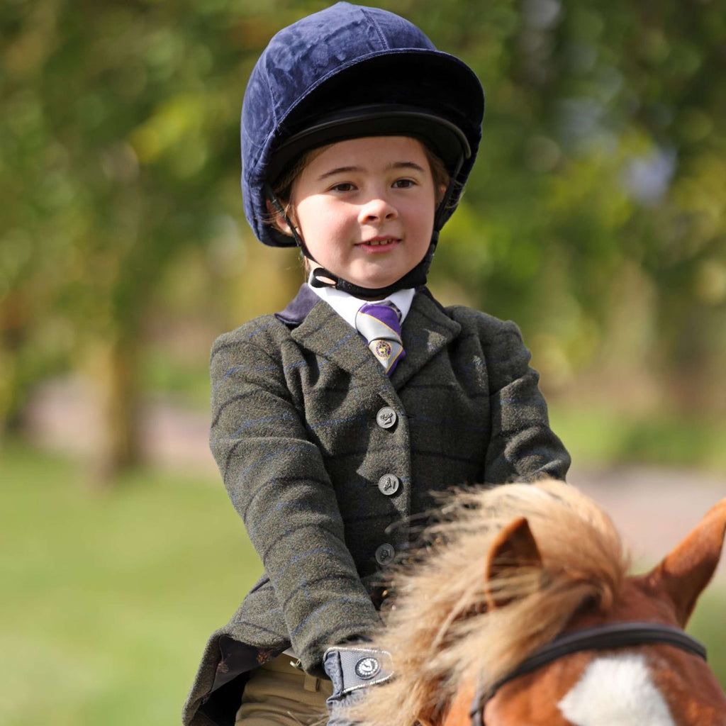 Aubrion by Shires Wedstrijdjasje Saratoga Kinderen Donker Groen Check