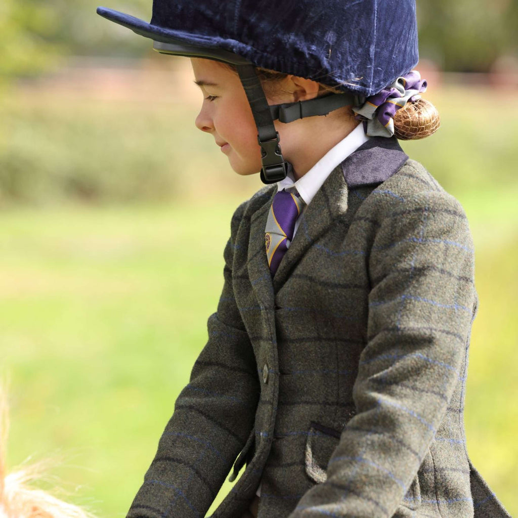Aubrion by Shires Wedstrijdjasje Saratoga Kinderen Donker Groen Check