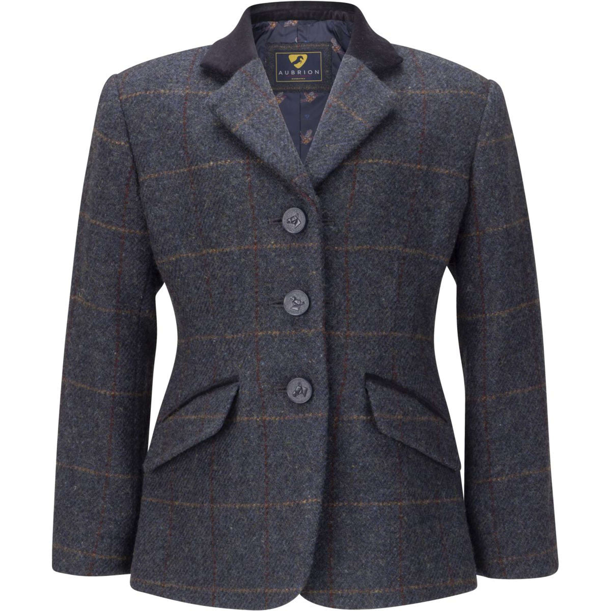 Aubrion by Shires Wedstrijdjasje Saratoga Kinderen Juniper Navy Check