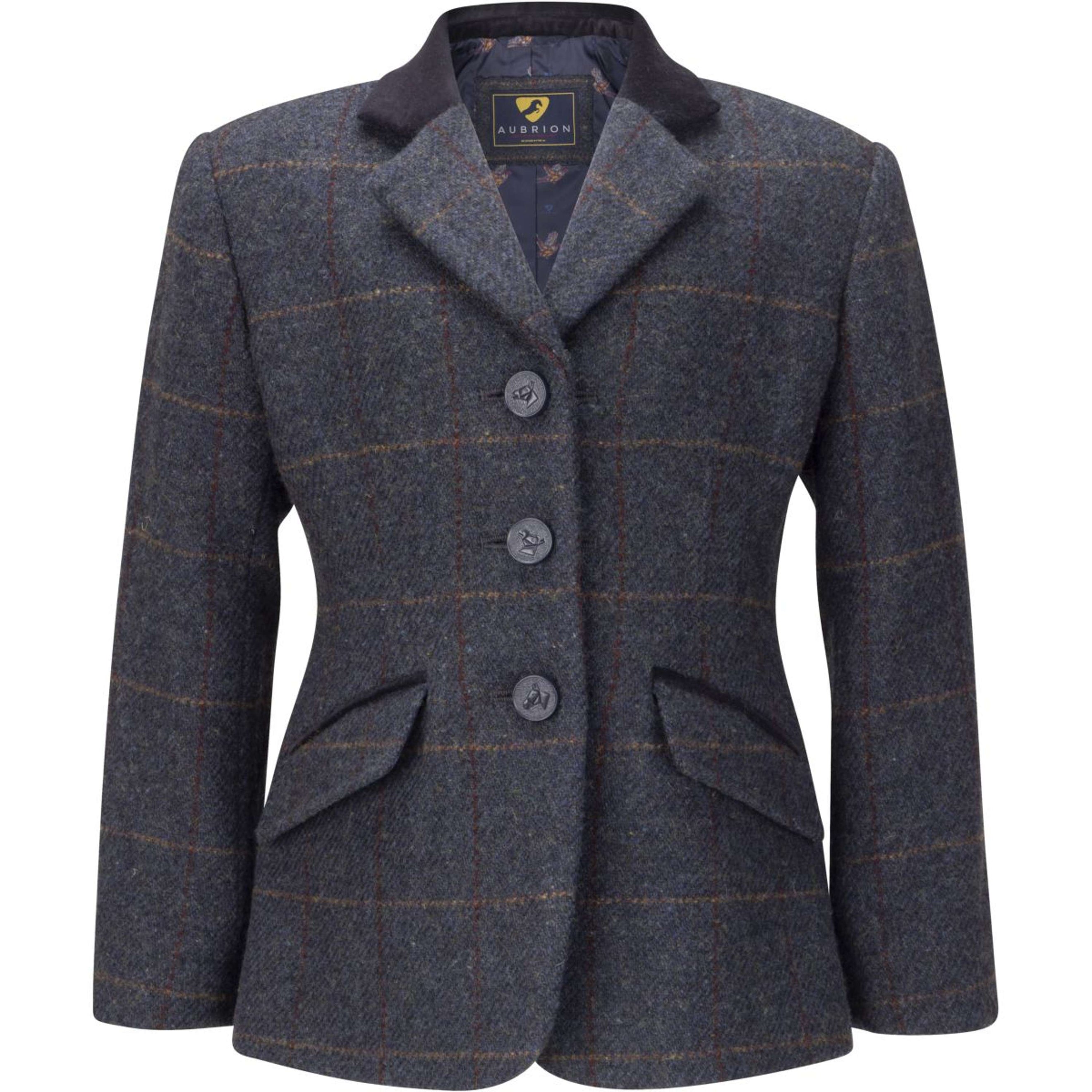 Aubrion by Shires Wedstrijdjasje Saratoga Kinderen Juniper Navy Check