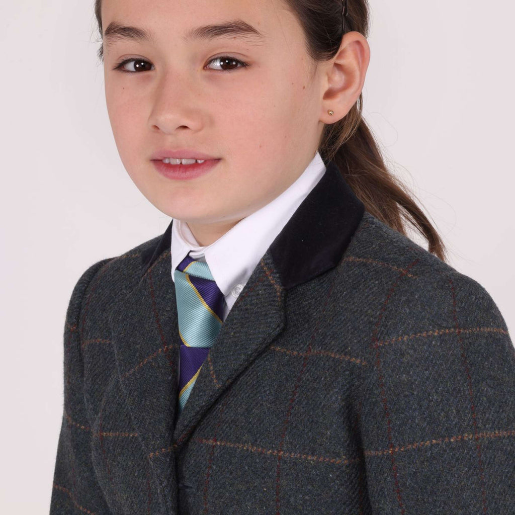 Aubrion by Shires Wedstrijdjasje Saratoga Kinderen Juniper Navy Check