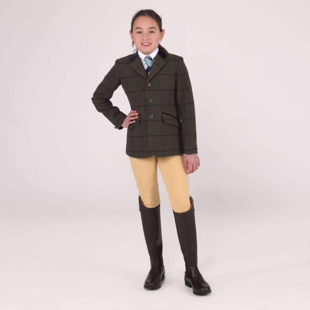 Aubrion by Shires Wedstrijdjasje Saratoga Kinderen Oak Brown Check