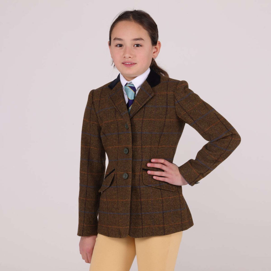 Aubrion by Shires Wedstrijdjasje Saratoga Kinderen Oak Brown Check
