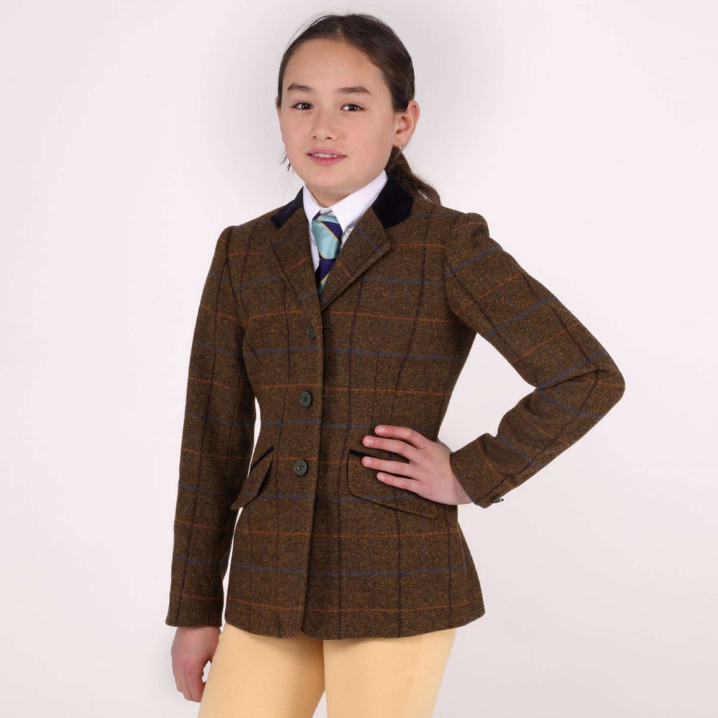Aubrion by Shires Wedstrijdjasje Saratoga Kinderen Oak Brown Check