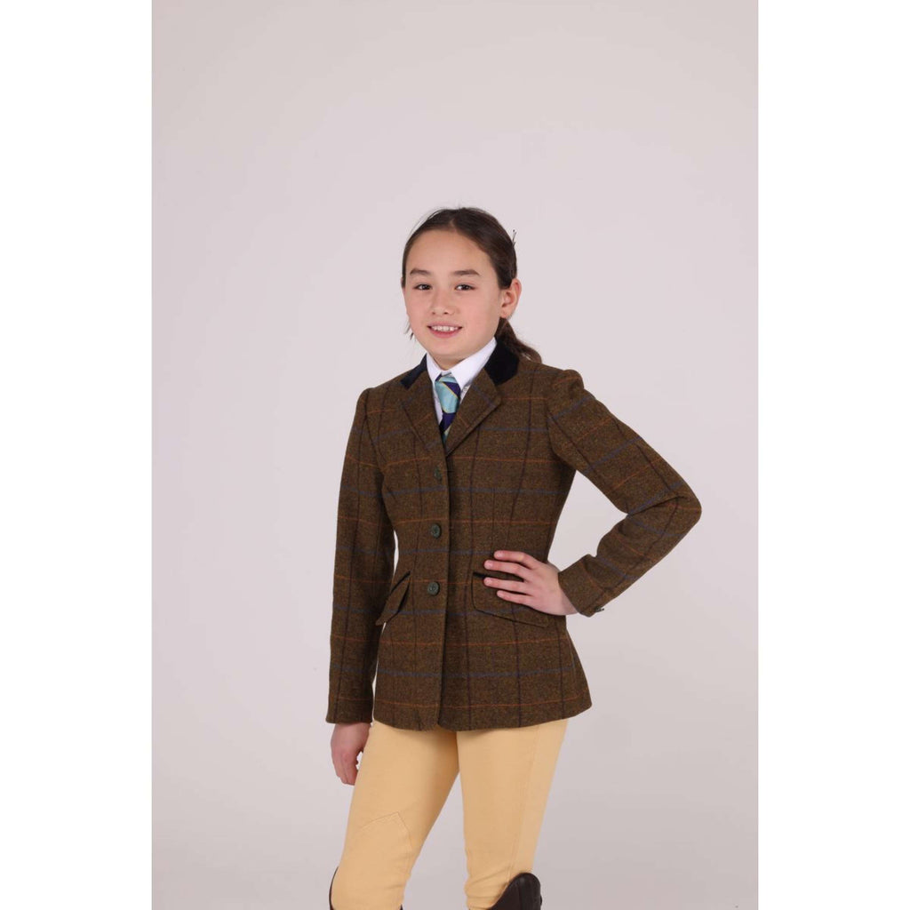 Aubrion by Shires Wedstrijdjasje Saratoga Kinderen Oak Brown Check