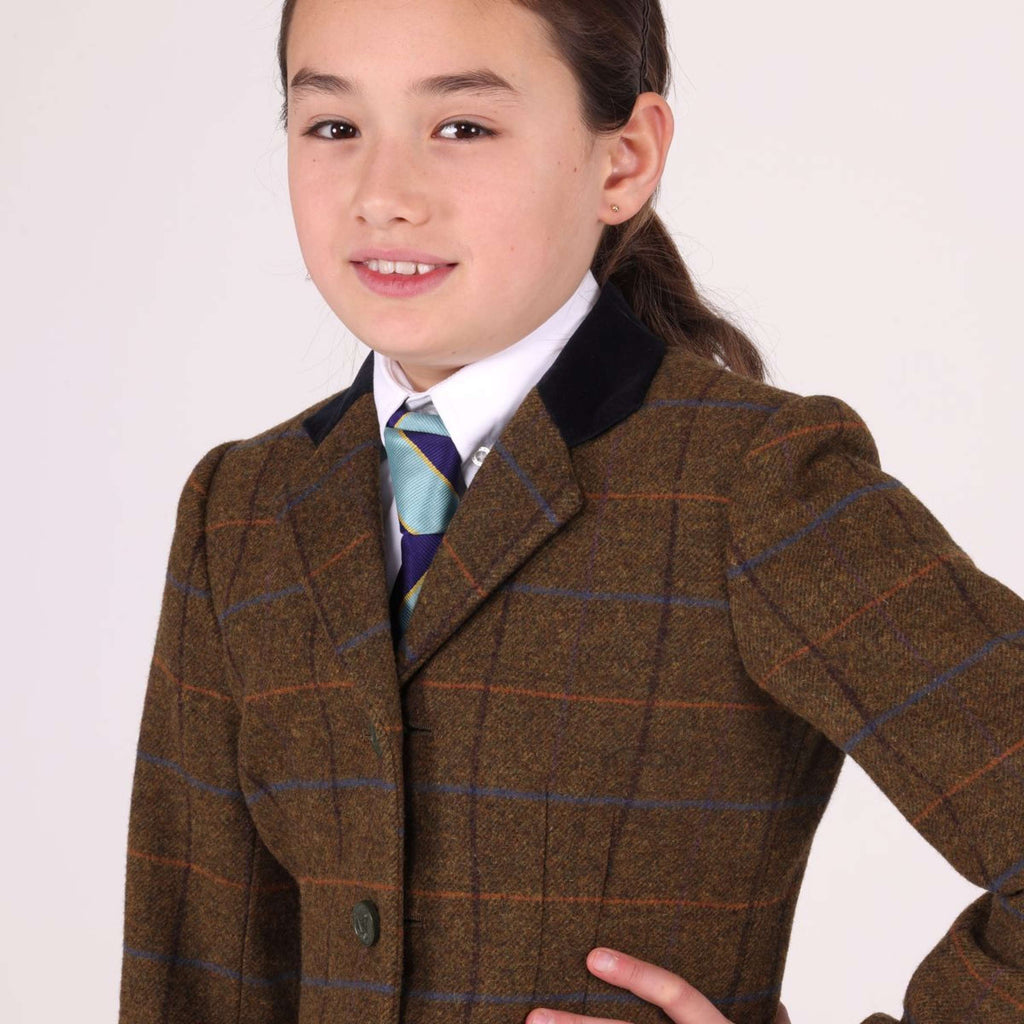 Aubrion by Shires Wedstrijdjasje Saratoga Kinderen Oak Brown Check