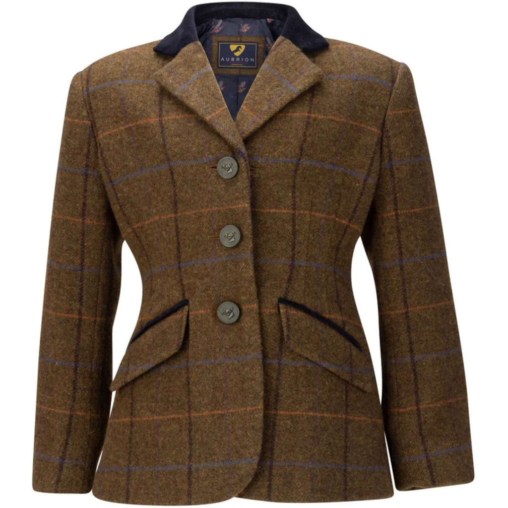 Aubrion by Shires Wedstrijdjasje Saratoga Kinderen Oak Brown Check