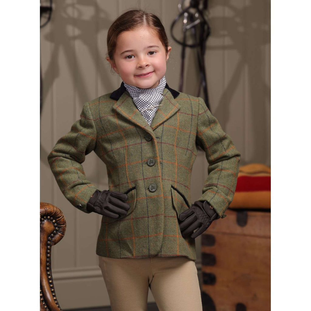 Aubrion by Shires Wedstrijdjasje Saratoga Kinderen Rood/Geel/Blauw Check