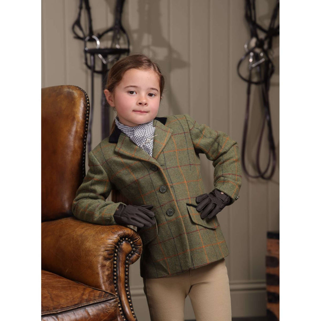 Aubrion by Shires Wedstrijdjasje Saratoga Kinderen Rood/Geel/Blauw Check