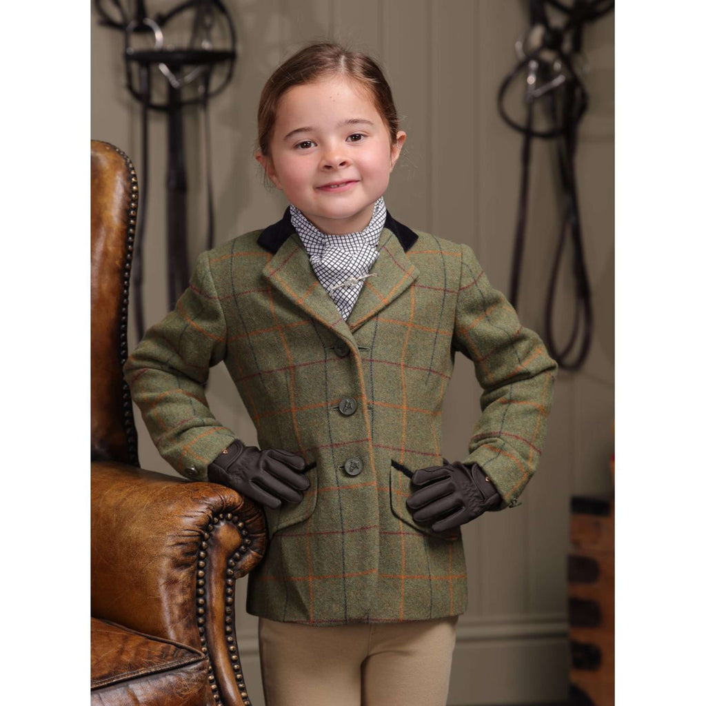 Aubrion by Shires Wedstrijdjasje Saratoga Kinderen Rood/Geel/Blauw Check