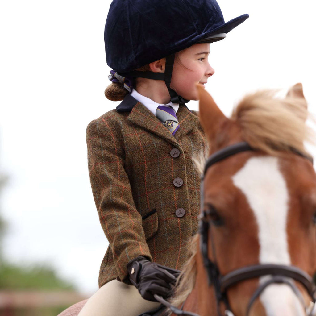 Aubrion by Shires Wedstrijdjasje Saratoga Kinderen Roest Check