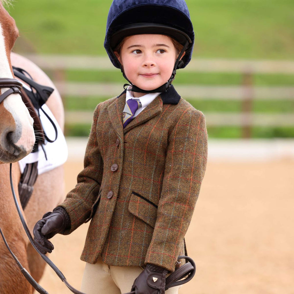 Aubrion by Shires Wedstrijdjasje Saratoga Kinderen Roest Check