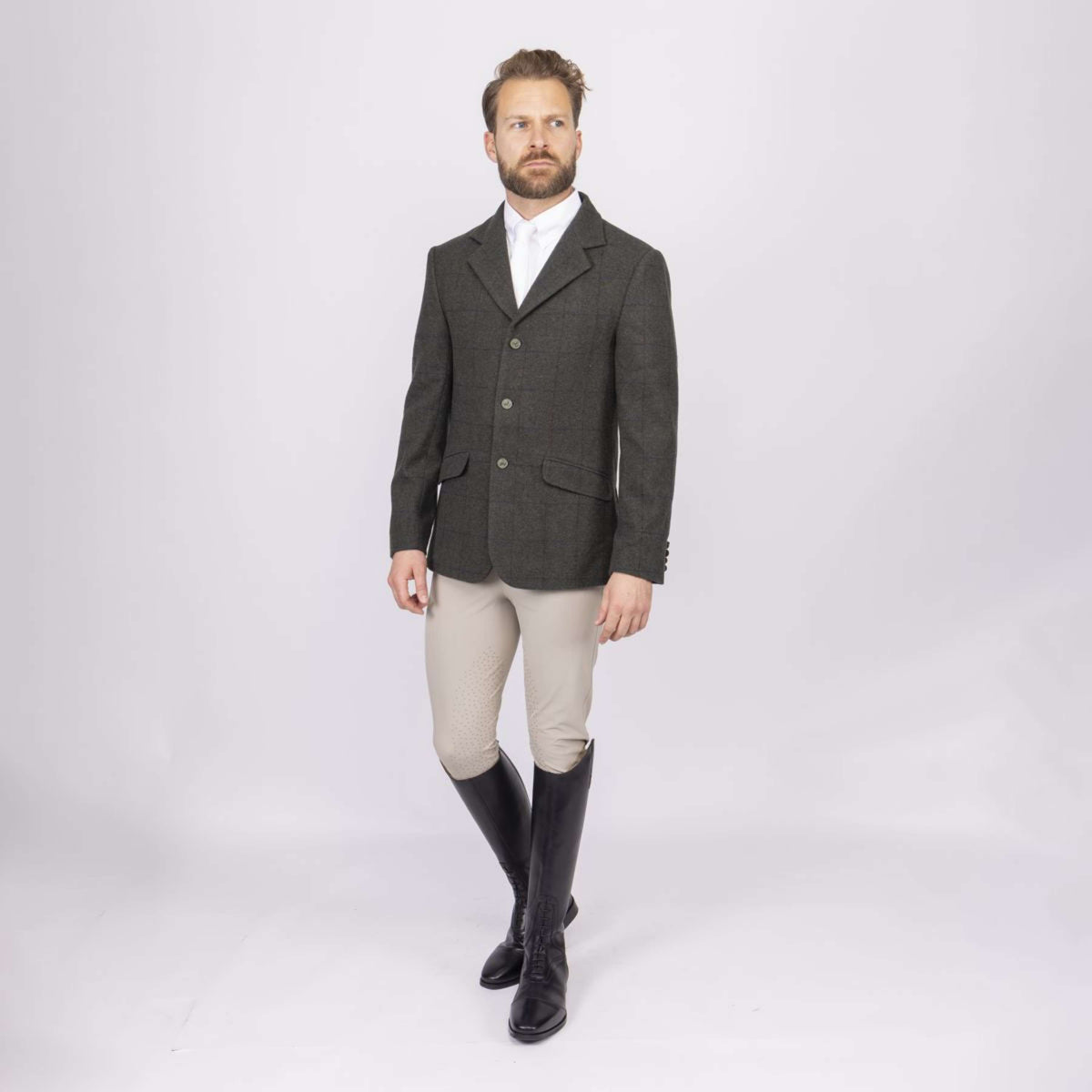 Aubrion by Shires Wedstrijdjasje Saratoga Heren Elm Groen Check