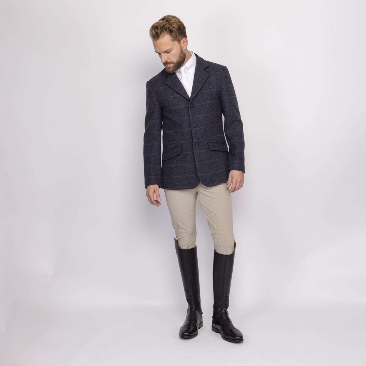 Aubrion by Shires Wedstrijdjasje Saratoga Heren Juniper Navy Check
