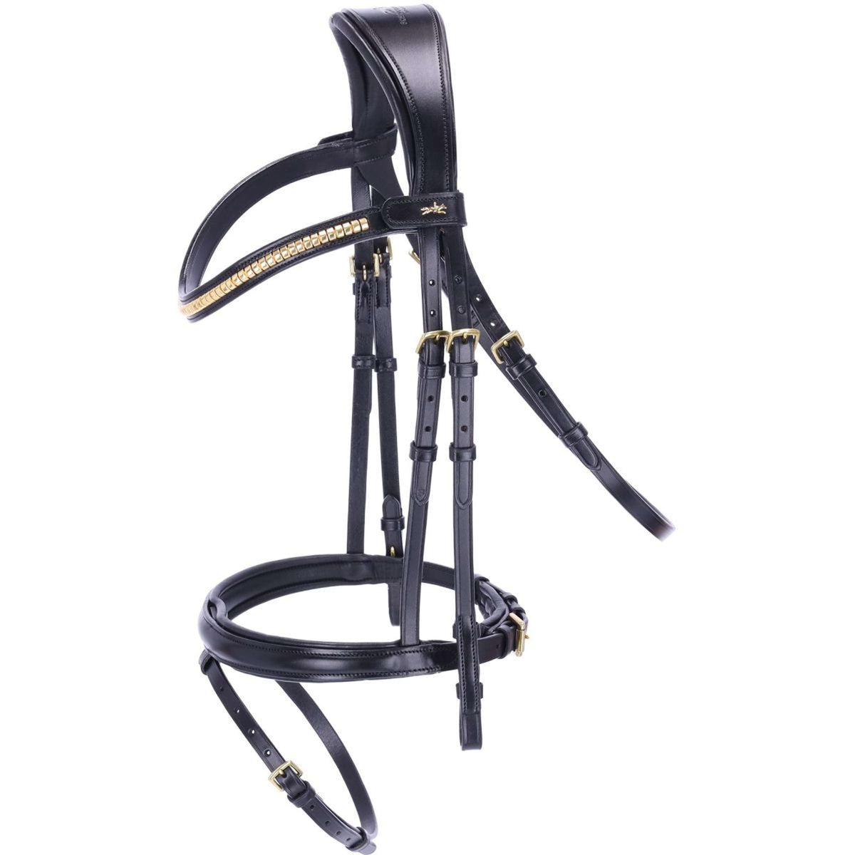 Schockemöhle Hoofdstel Monza C Zwart/Goud