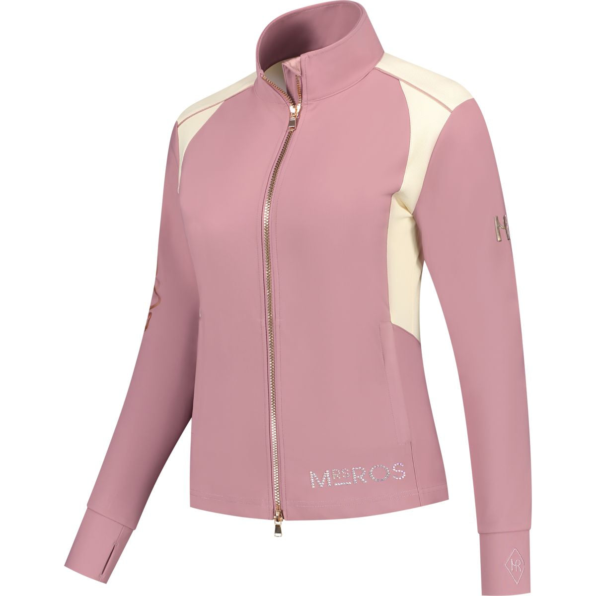 Mrs. Ros Training Jacket Contrast Mesh Blushing Rose